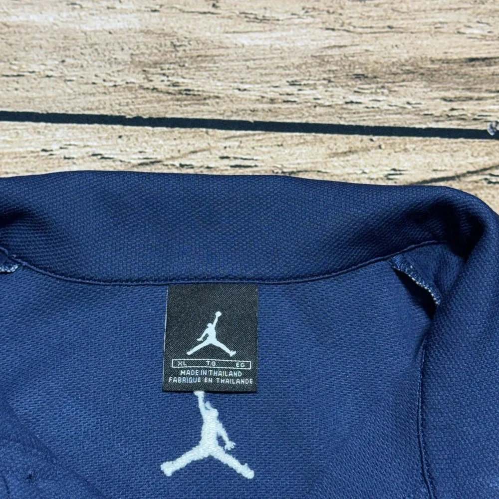 Jordan Polo Shirt Mens XL Navy Blue Jumpman Short Sleeve Athletic 336953-410